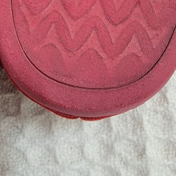 Vivaia Margot Walker Red Lightweight Square Toe V-cut Flats 41.5 Sz 10 - Picture 16 of 16